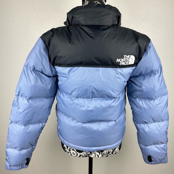 NWT The North Face 1996 Retro Nuptse Blue/Black Duck Down Puffer Jacket Coat- XS - Picture 7 of 16